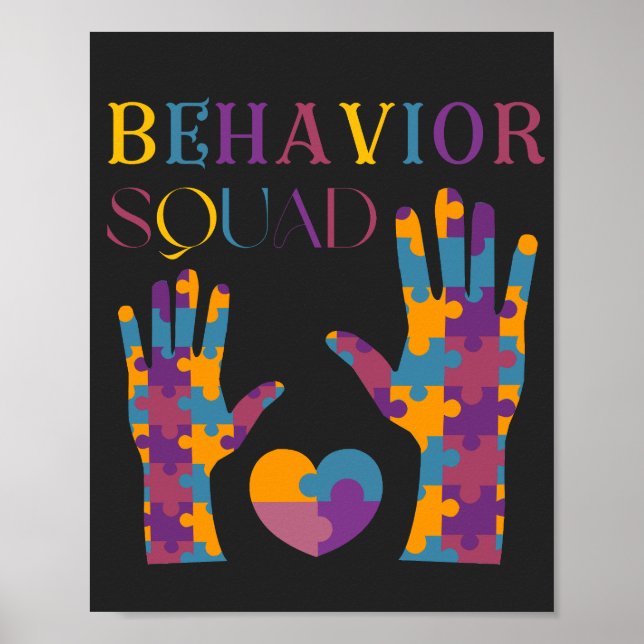 Behavior Squad Applied Behavior Analysis Crew Poster (Framsidan)