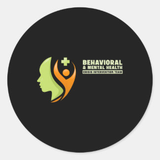 Behavioral And Mental Health Crisis Intervention T Runt Klistermärke