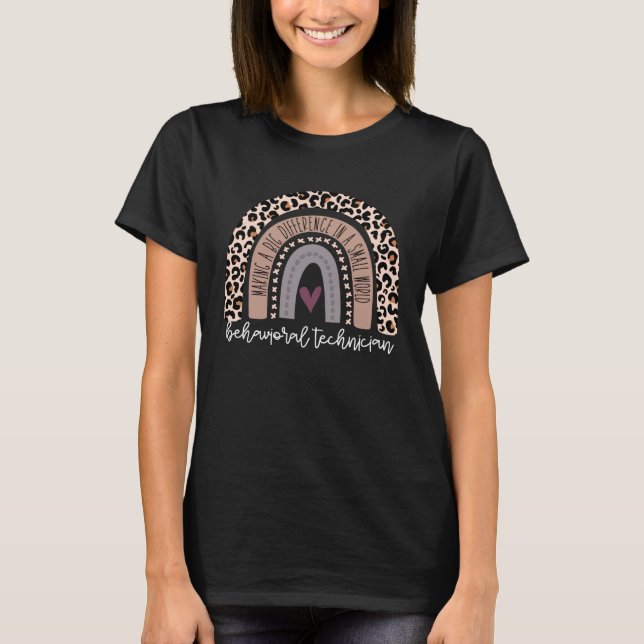 Behavioral tekniker Behavior Tech RBT ABA Therap T Shirt (Framsida)