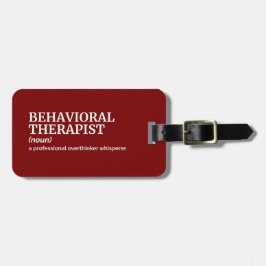 Behavioral Therapist Humor Definition Gift Bagagebricka