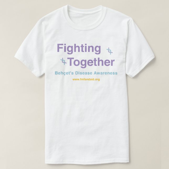 Behcet kämpar tillsammans t shirt (Design framsida)