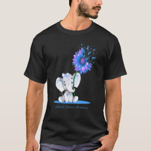 Behcets Disease Awareness Cute Elephant Solros  T Shirt