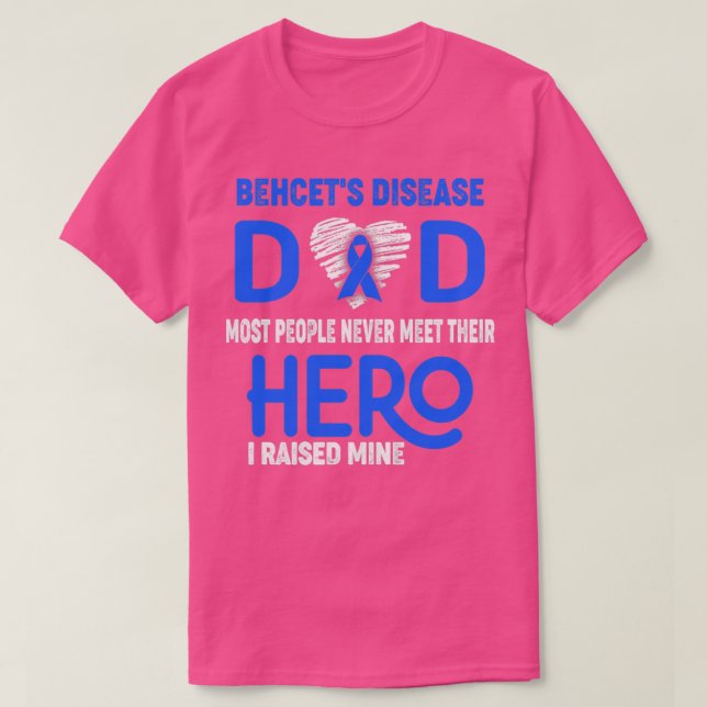 Behcets Disease Pappa De flesta människor möter al T Shirt (Design framsida)