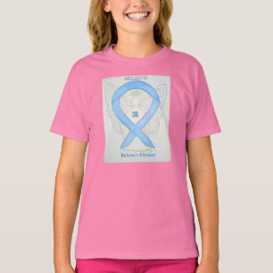 Behcets sjukdom Blue Awareness Ribbon Angel Shirt Tee