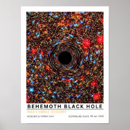 Behemoth Svart Hål Rymdutbildning Poster