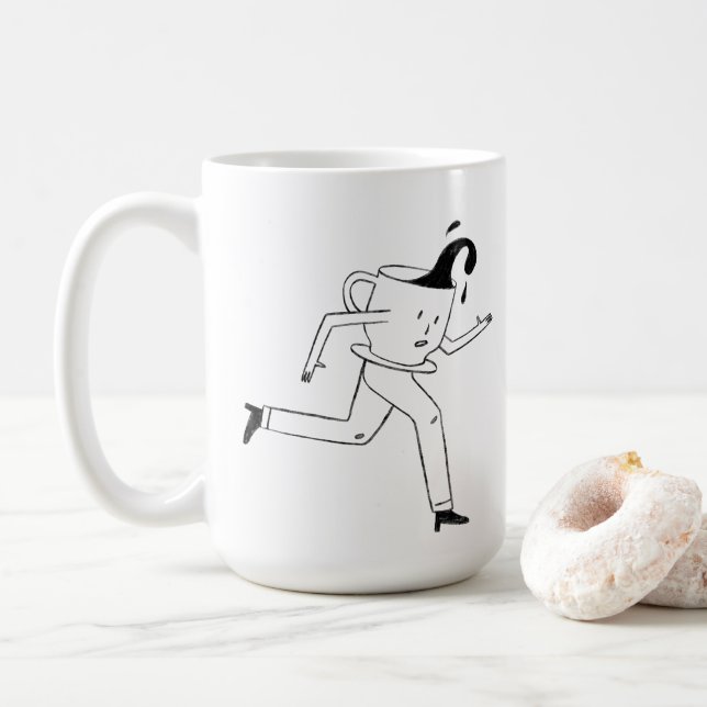 Behind every successful person is a strong cup  kaffemugg (Med munk)