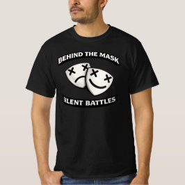 Behind the Mask Silent Battles Urban Graphic T Shirt