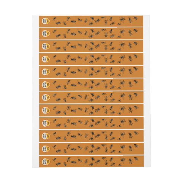 Behive Tamper-säker säkerhetsförsegling orangegult Etikettband (Ark)