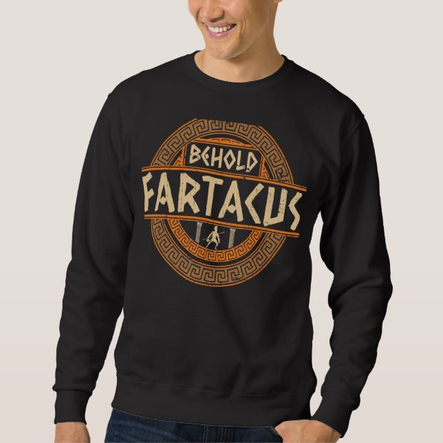 Behold Fartacus Grekisk gud Lång Ärmad Tröja (Framsida)