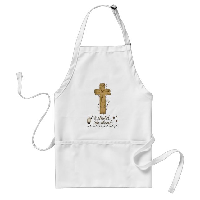Behold Lamb Christian Apron Förkläde (Framsidan)
