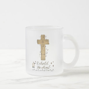 Behold Lamb Christian Frosted Mugg