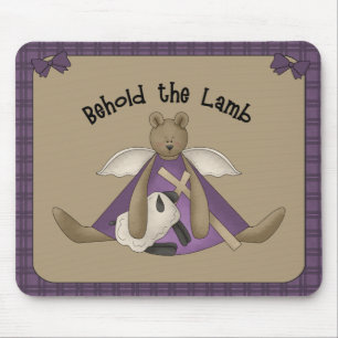 Behold Lamb Christian Mousepad Musmatta
