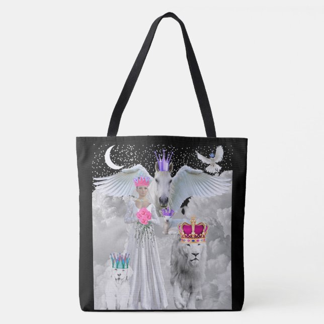 Behold the Bridegroom Comes Shoulder Tote Tygkasse (Framsida)