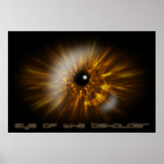 Beholder öga poster