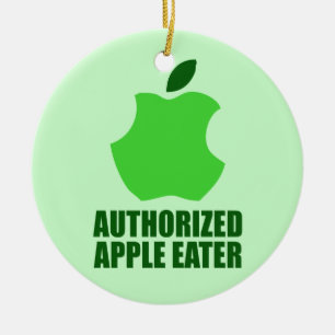 Behörig Apple Eater Julgransprydnad Keramik