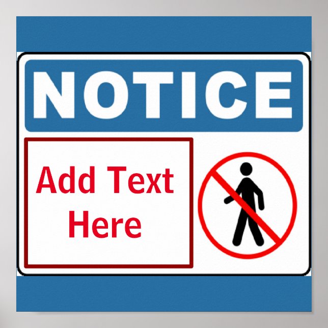 Behörig person, lägg till text, Signera Poster (Framsidan)