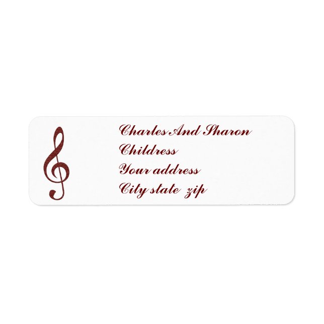 BEHÖRIGA CLEF-RETURETIKETTER RETURADRESS ETIKETT (Framsidan)