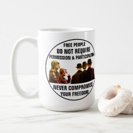 Behörighet och deltagande kaffemugg