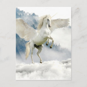 Behörnad Pegasus Vykort