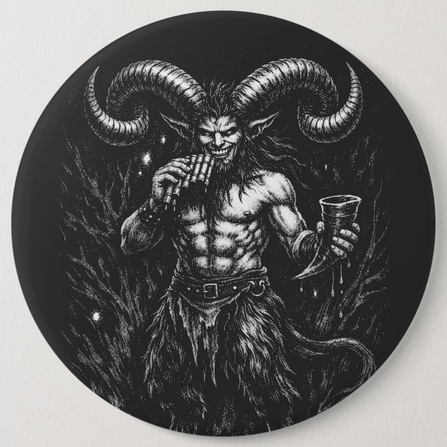 Behörnad Vintersatyr — av BurnsInHell Knapp (Framsida)