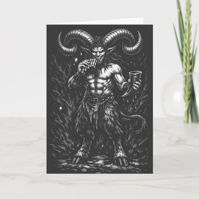 Behörnad Vintersatyr — av BurnsInHell Kort (Framsida)