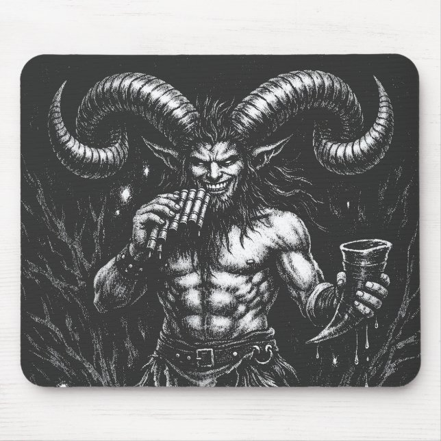 Behörnad Vintersatyr — av BurnsInHell Musmatta (Framsidan)