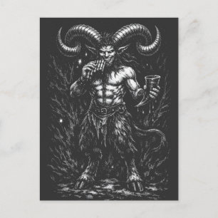 Behörnad Vintersatyr — av BurnsInHell Vykort