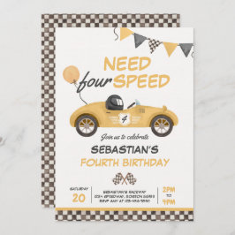 Behov av fyra hastigheter för Tävling-bilen 4e föd Inbjudningar