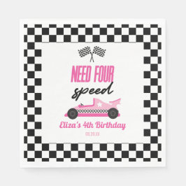 Behov av fyra hastigheter vid Rosa Tävling bil 4e Pappersservett