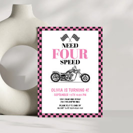 Behov av fyra snabba Rosor vid hög bike fjärde föd Inbjudningar
