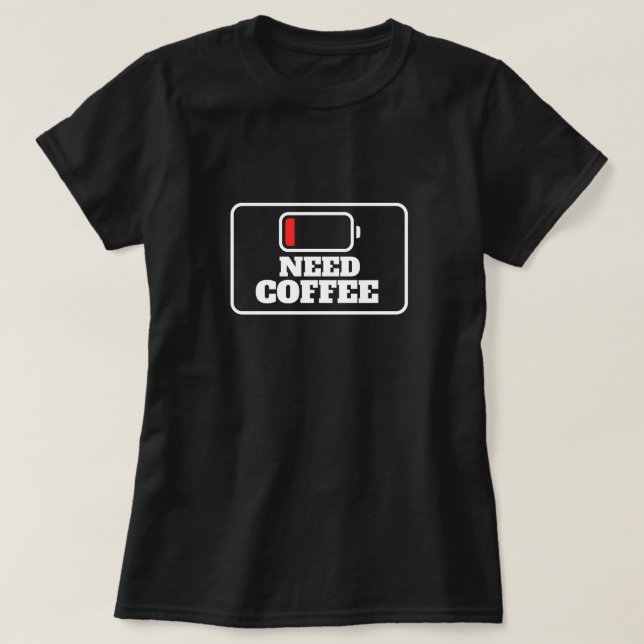 behov av kaffeextraavgift t shirt (Design framsida)