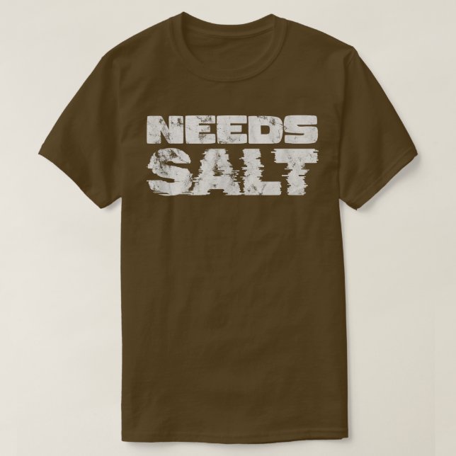behov av saltkokning Baking Chef Cook Baker Distre T Shirt (Design framsida)