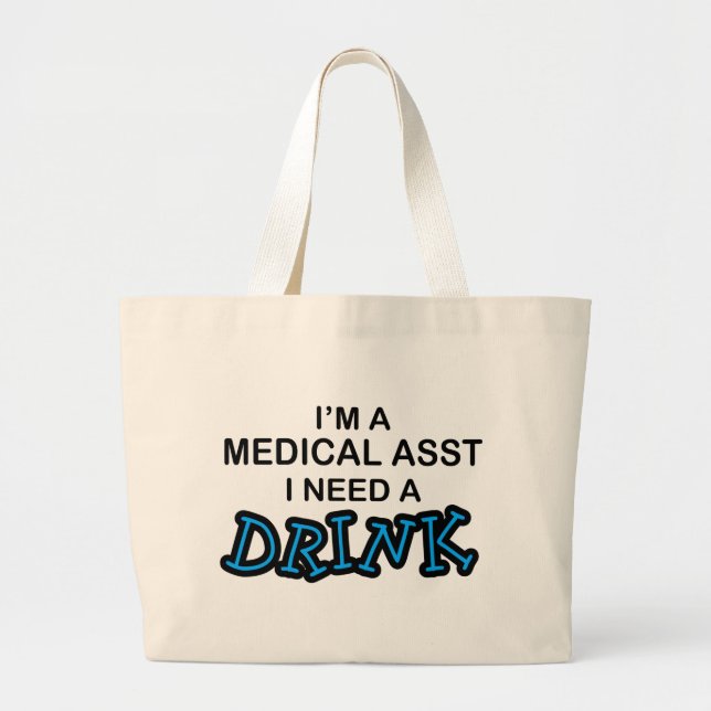 Behöv en drink - medicinska Asst Jumbo Tygkasse (Framsidan)