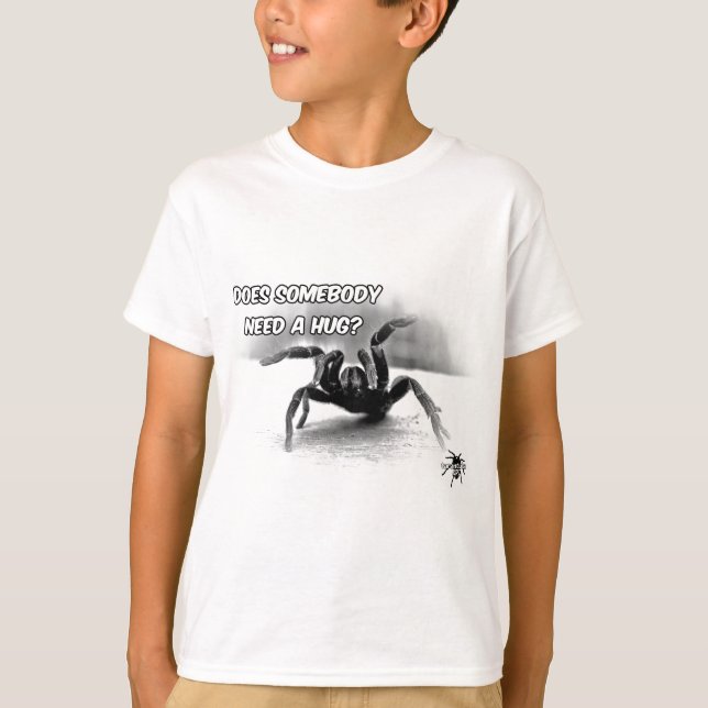 Behöv en kram - tarantelkonstdesign 8 tee (Framsida)