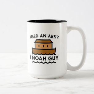 Behöv ett ark? Mig Noah Guy. Två-Tonad Mugg