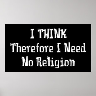 Behöv inte religionen poster