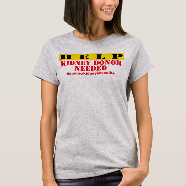 Behövd hjälpnjure - kvinnor tee (Framsida)