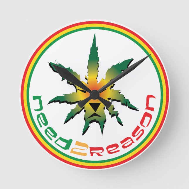 Behöver2Orsak Speciell utgåva Rund Klocka (Framsida)