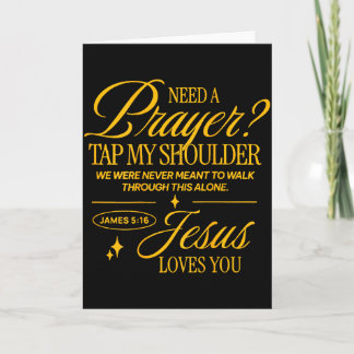 Behöver bön knacka på min axel kristna män kvinnor kort