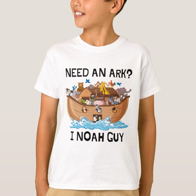 Behöver du en Ark? Jag Noah Guy T Shirt (Framsida)