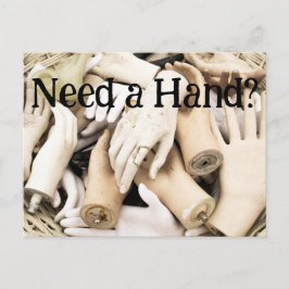 Behöver du en hand? vykort