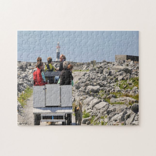 Behöver du en hiss? Transport på Inisheer Galway I Pussel (Horisontell)