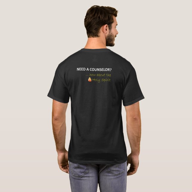 Behöver du en rådgivare? Hur är det med Heligan? T Shirt (Hel baksida)