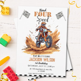 Behöver du fyra hastigheter, Dirt Bike Äventyr Bir Inbjudningar