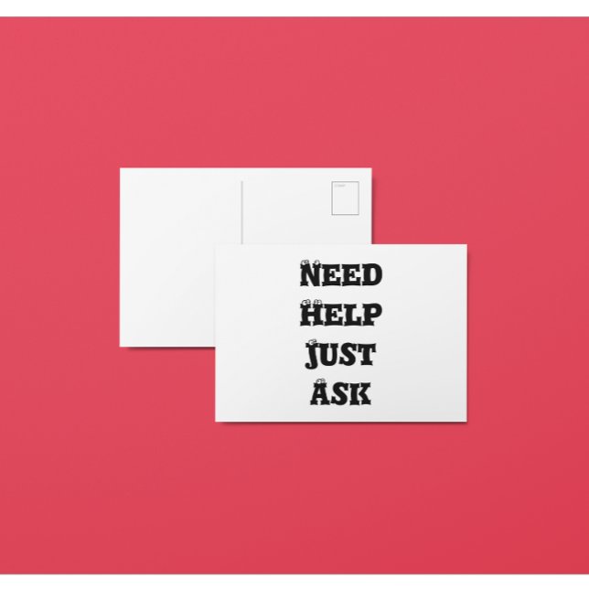 Behöver du hjälp Fråga 2020 Vykort (Skapare uppladdad)