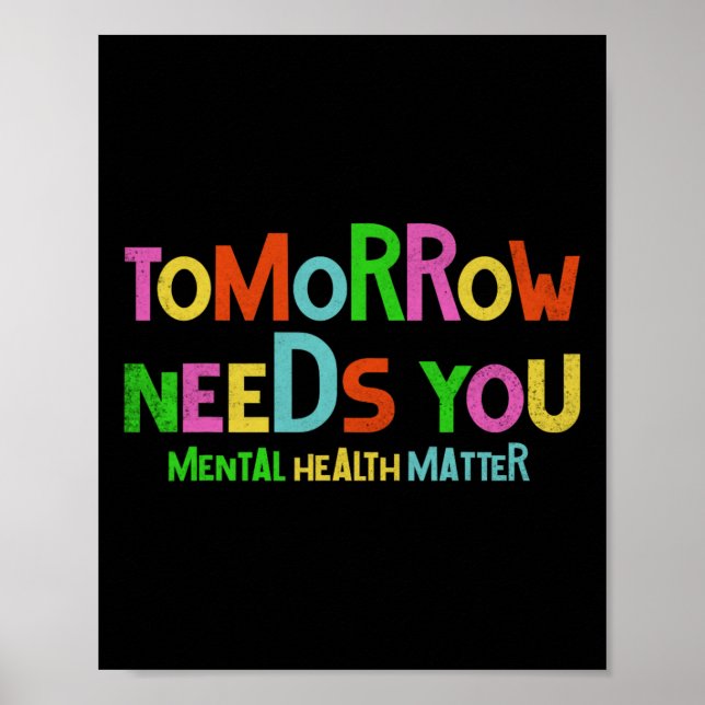 Behöver du psykiska hälsoproblem, medvetandegörand poster (Framsidan)