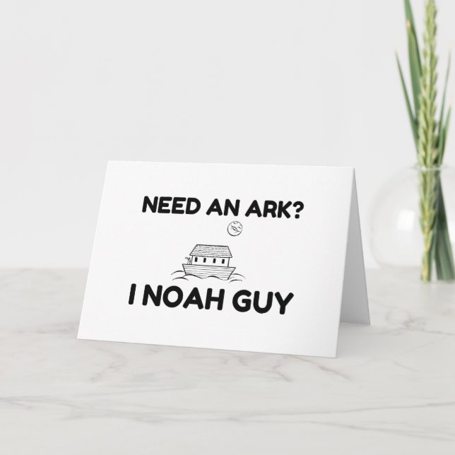 Behöver en Ark I Noah Guy Helgkort (Framsida)