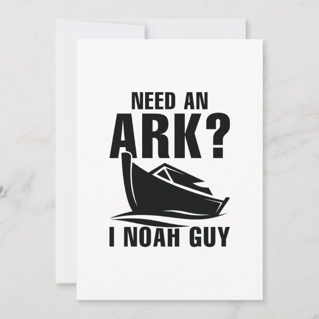 Behöver en Ark I Noah Guy Tack Kort (Framsida)