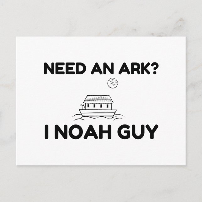 Behöver en Ark I Noah Guy Vykort (Framsida)
