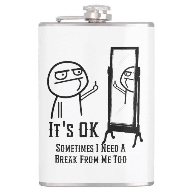 Behöver en Break Spegel-kolv Fickplunta (Framsidan)